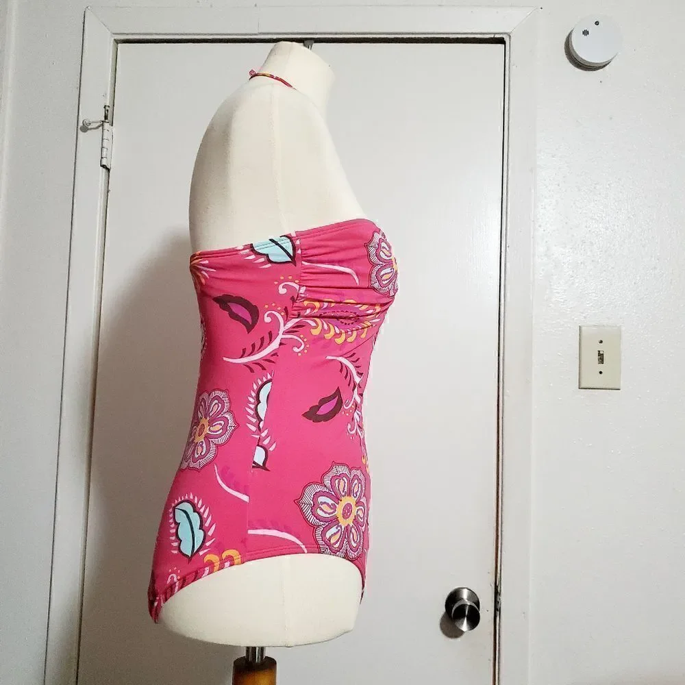 GAP Pink Floral One Piece Swimsuit  Size M